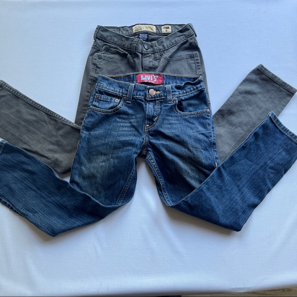 Kids Skinny Jeans Levi’s 511 and RSQ sz8